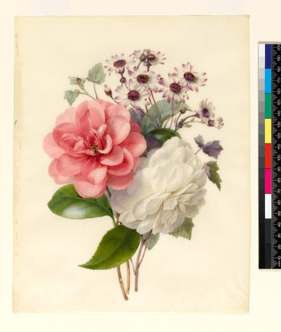 Spray of Three Flowers by Marie Anne